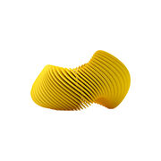 Yellow Helix 3D printed bracelet